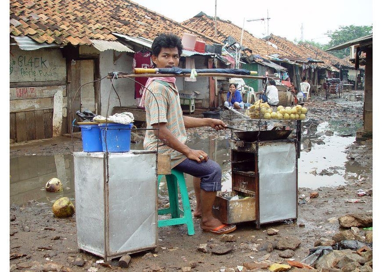 Photo bidonville Ã  Jakarta