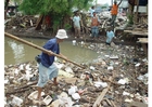 bidonville à Jakarta