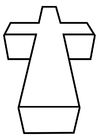 Coloriage croix