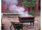 Photos encens au temple Chengdu