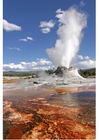 Photos éruption geyser, Yellowstone, parc national, Wyoming, Etats-Unis