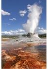 Photos éruption geyser, Yellowstone, parc national, Wyoming, Etats-Unis