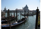 Gondoles sur le grand canal de Venise