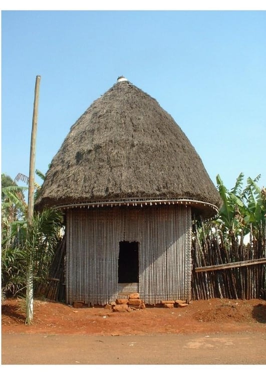 Photo hutte africaine