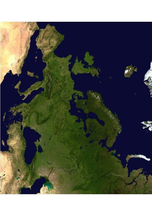 image satelitte de l'Europe