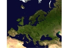 image satelitte de l'Europe