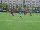 Photo jouer au football