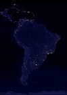 Photos la terre de nuit - zones urbaines d'Amérique du sud