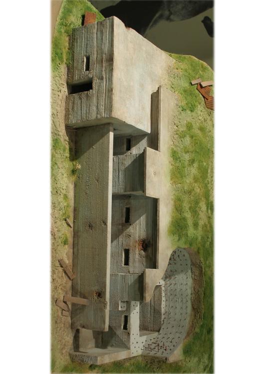 maquette d'un bunker allemand 1916