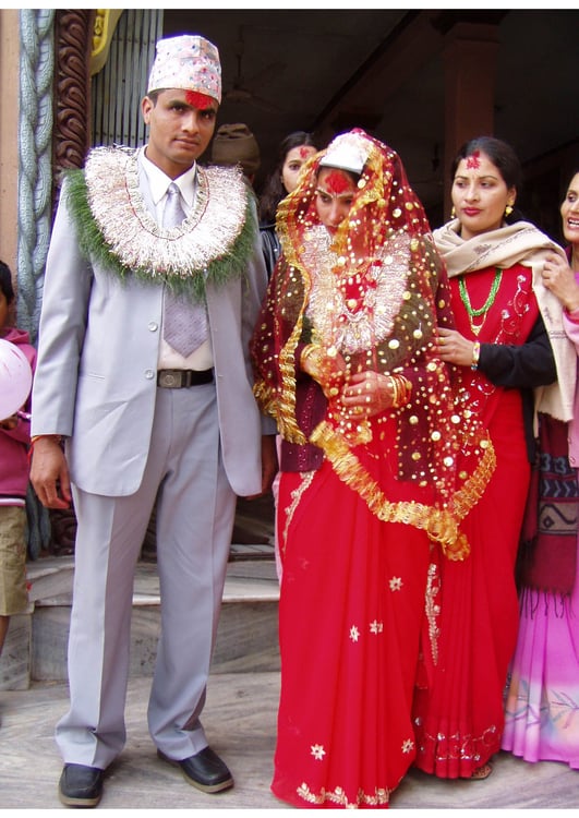 Photo mariage hindou au Nepal