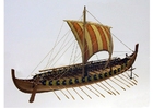 modèle d'un bateau viking