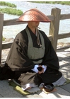 Photo moine bouddhiste japonais
