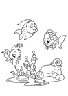 Coloriage pÃªcher avec des amis