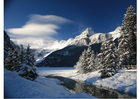 paysage enneigé dans les montagnes