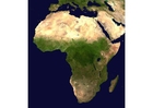 photo satelitte de l'Afrique
