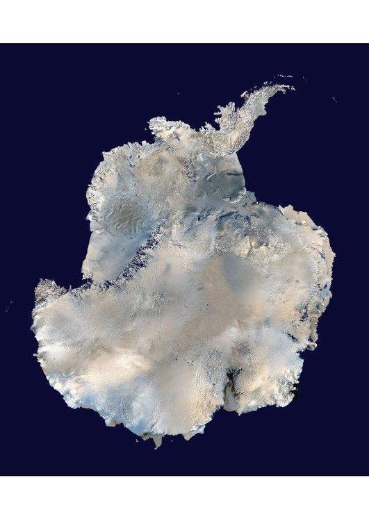 photo satelitte de l'Antarctique