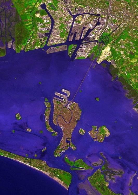 photo satelitte de Venise