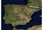 Photo photo satellite de l'Espagne