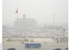 Photos place de tiananmen dans le brouillard