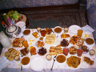 Photo repas traditionnel du ramadan