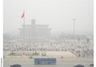 Photo smog sur la Place Tian'anmen