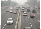 smog sur une autoroute