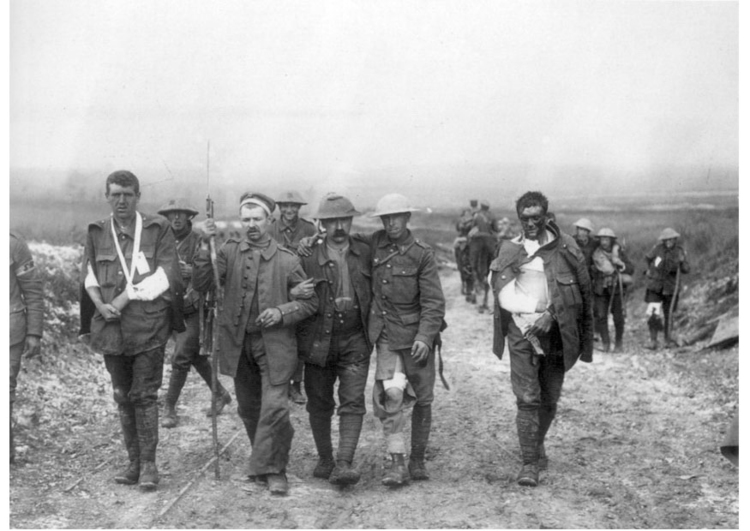 Photo soldats britanniques blessÃ©s