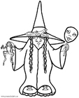 Coloriage sorcière
