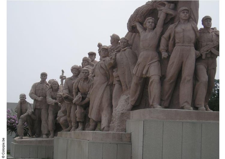 Photo statues place de tiananmen