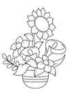 Coloriage tournesol