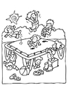 Coloriage trampoline